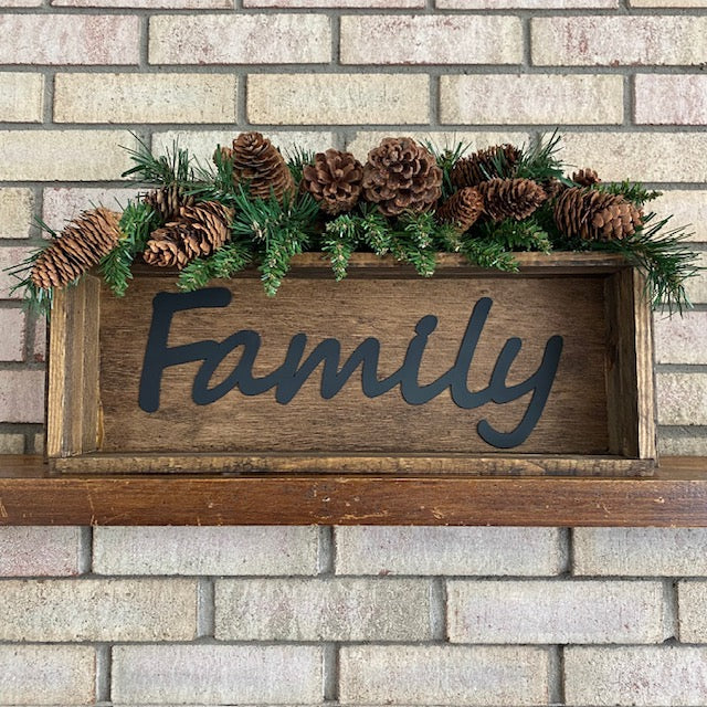 Handmade Wood Box Family