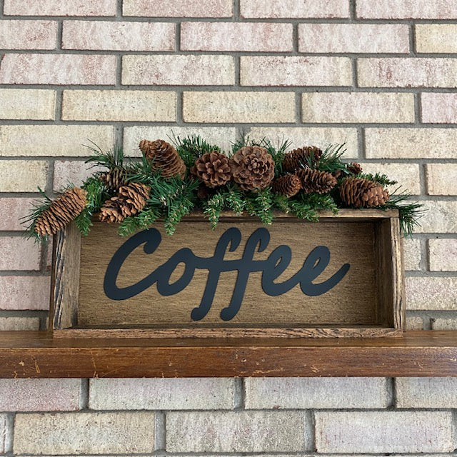 Handmade Wood Box Coffee