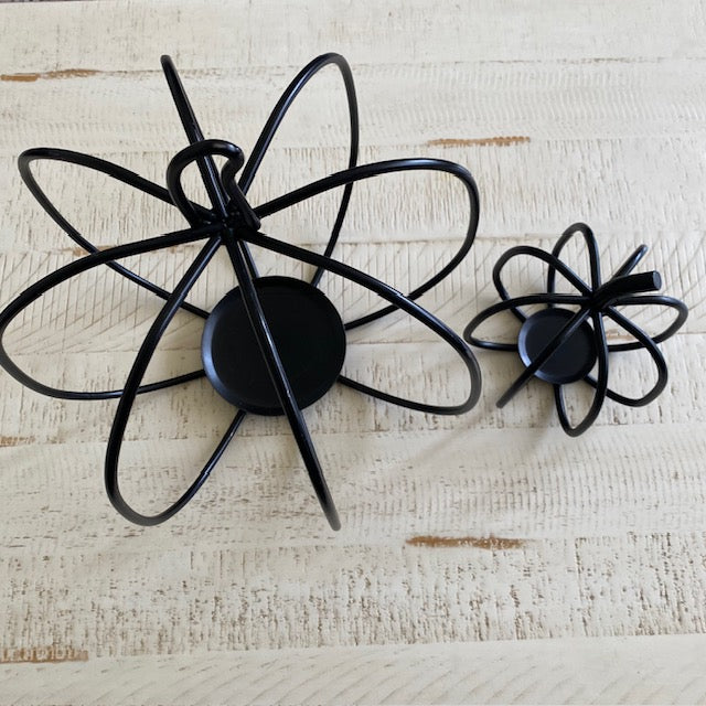 Wrought Iron 3D Pumpkin Pillar Candle Holder