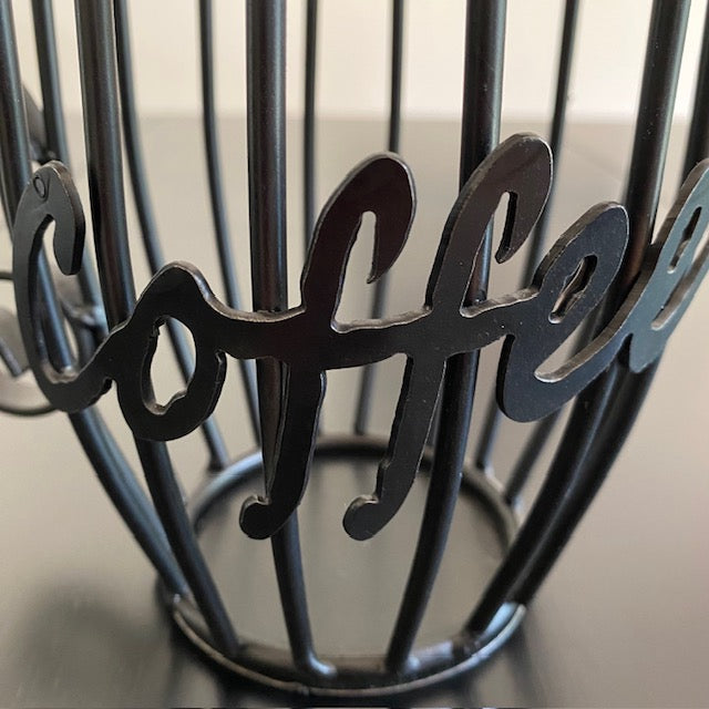 Wrought Iron Coffee K Pod Holder