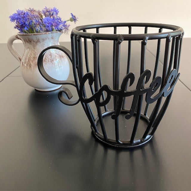 Wrought Iron Coffee K Pod Holder