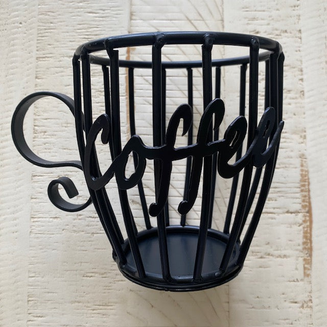 Wrought Iron Coffee K Pod Holder