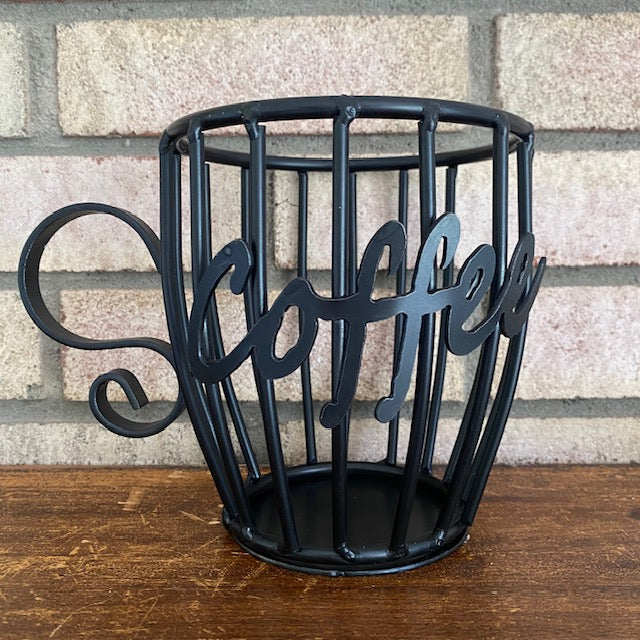 Wrought Iron Coffee K Pod Holder