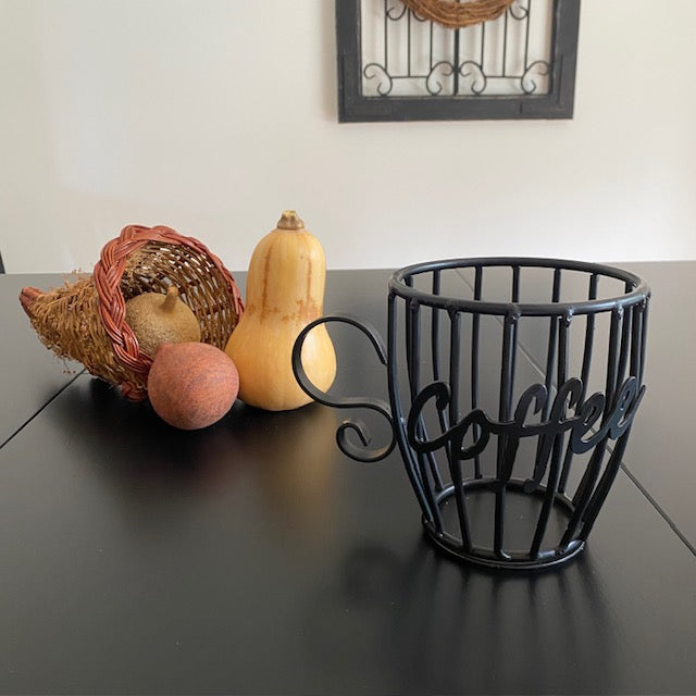 Wrought Iron Coffee K Pod Holder