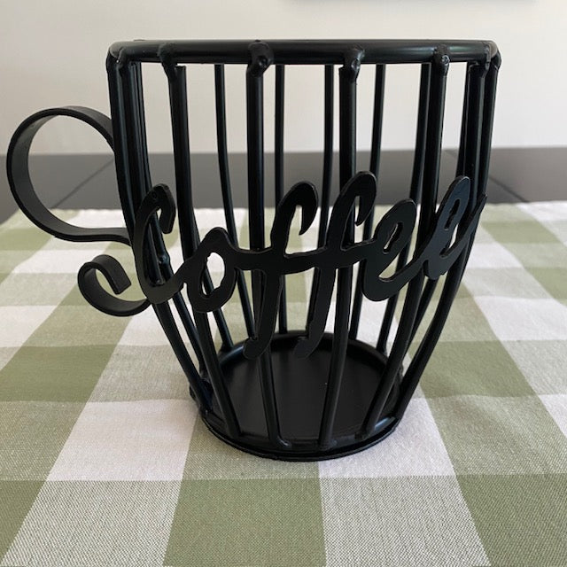 Wrought Iron Coffee K Pod Holder
