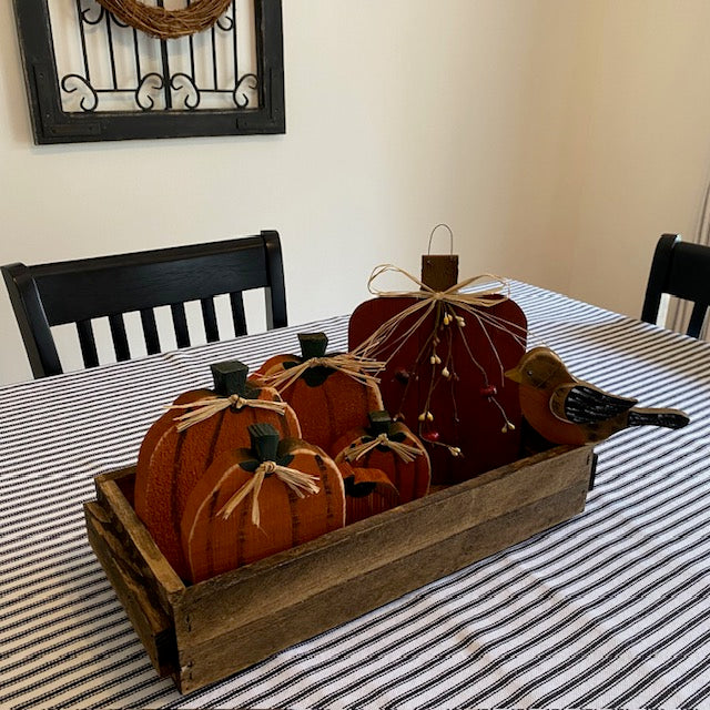 Primitive Pip Berry Wood Pumpkin