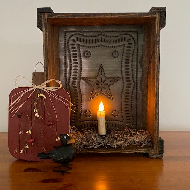 Primitive Pip Berry Wood Pumpkin