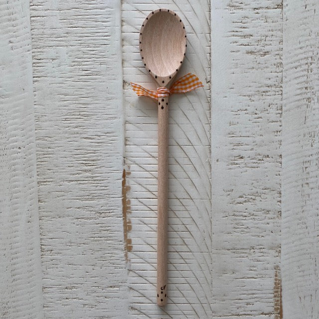 Pumpkin Wooden Spoon Hand Burned