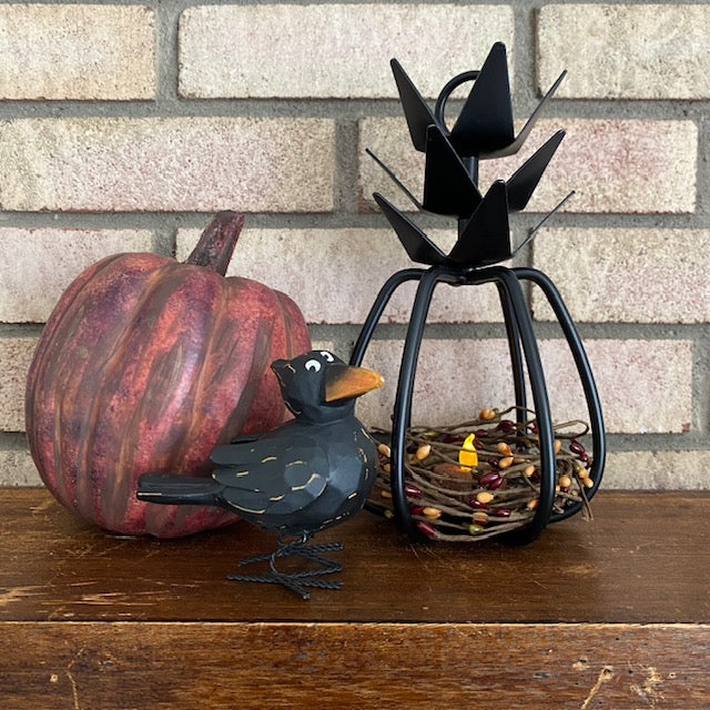 Primitive Iron 3D Pineapple Tealight Candle Holder