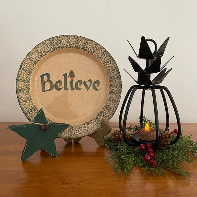 Primitive Iron 3D Pineapple Tealight Candle Holder