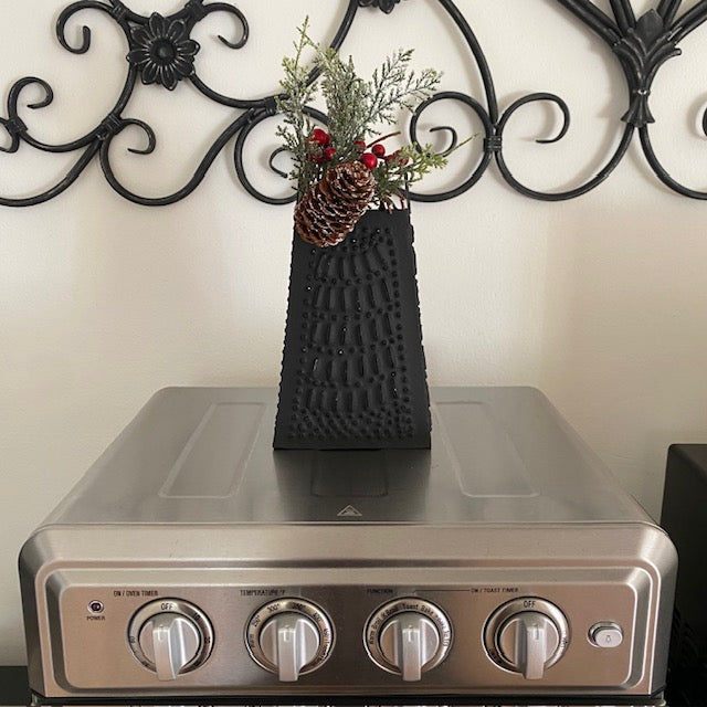 Primitive Style Punched Tin Decorative Cheese Grater