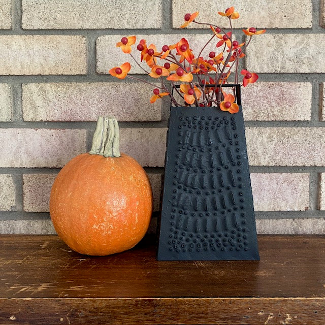 Primitive Style Punched Tin Decorative Cheese Grater