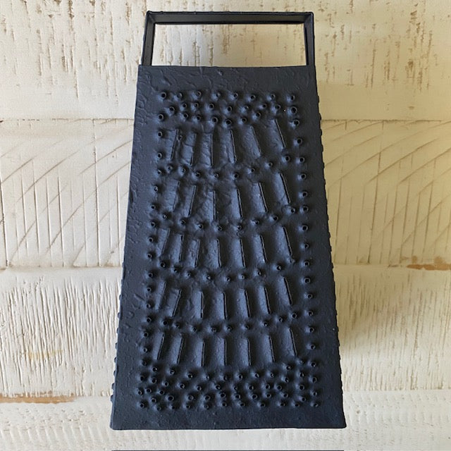 Primitive Style Punched Tin Decorative Cheese Grater