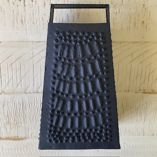 Primitive Style Punched Tin Decorative Cheese Grater