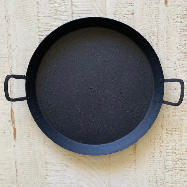 Primitive Style Black Metal Tray