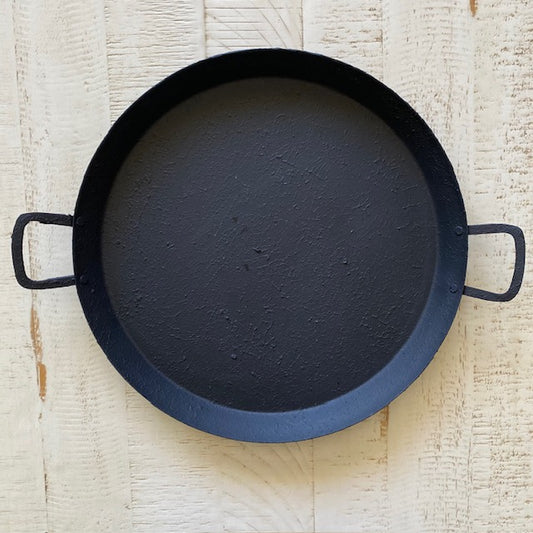 Primitive Style Black Metal Tray