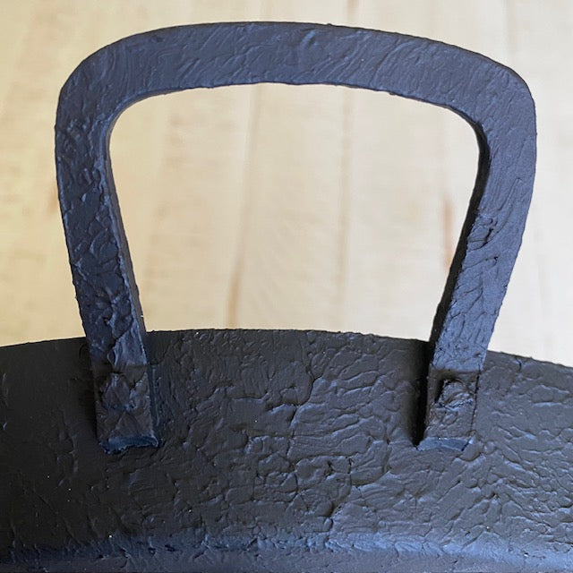 Primitive Style Black Metal Tray