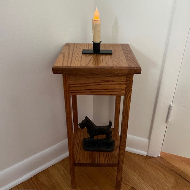 Primitive Iron Taper Candle Holder Windowsill