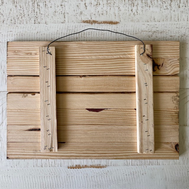 Handcrafted Wooden American Flag Artwork
