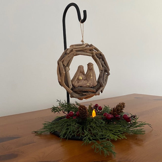 Primitive Iron Counter Stand