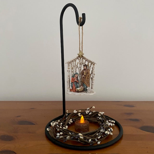 Primitive Iron Counter Stand