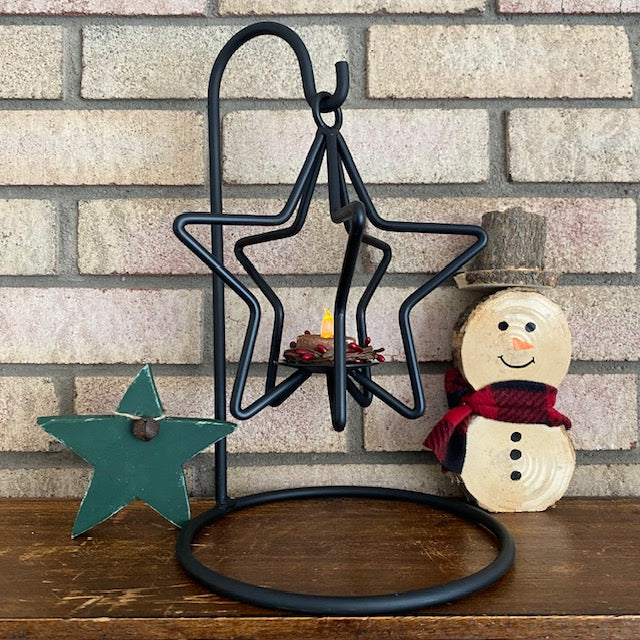 Primitive Iron Counter Stand
