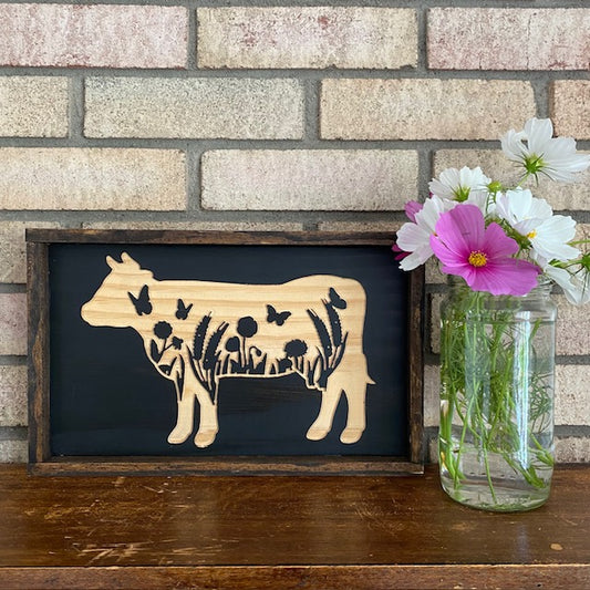 Cow Framed Wall Art