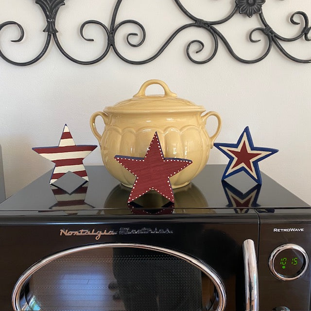 Patriotic Americana Wood Stars