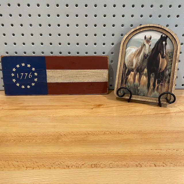 1776 Wood American Flag