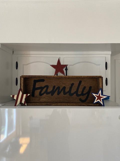 Patriotic Americana Wood Stars