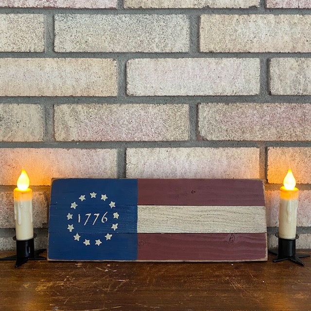 Iron Taper Candle Holder Star Base set of 2