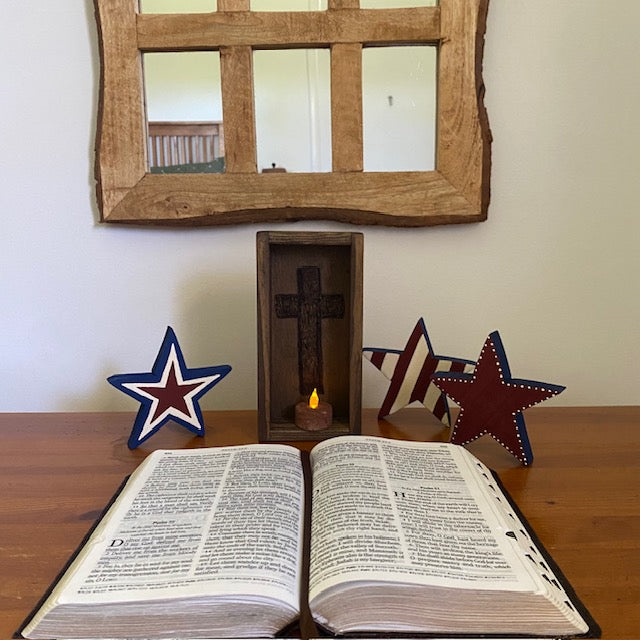 Patriotic Americana Wood Stars