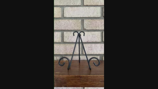 Iron Easel Stand Scroll Design Small