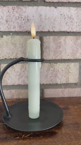 Iron Taper Candle Holder with Plate